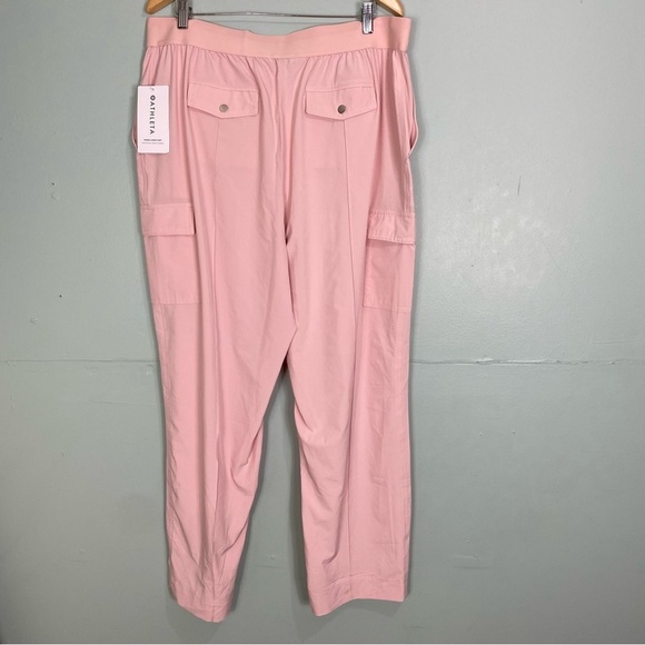 Athleta Vienna Cargo Pant Pink Sz 18 988133  Straight Leg Stretch Travel - Picture 3 of 5